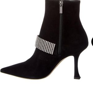 Jimmy Choo Kaza Suede/crystal Boot size 8.5